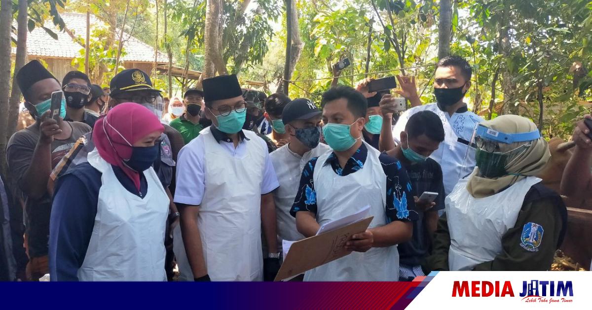 Pastikan Stok Hewan Kurban Gubernur Khofifah Tinjau Pasar Hewan Di