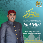 Wakil Ketua DPRD Bondowoso Mengucapkan Selamat Hari Raya Idul Fitri 1441 H