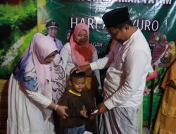 10 Muharram, Pemdes Gagah bersama KKN IAI Al-Khairat Santuni Anak Yatim