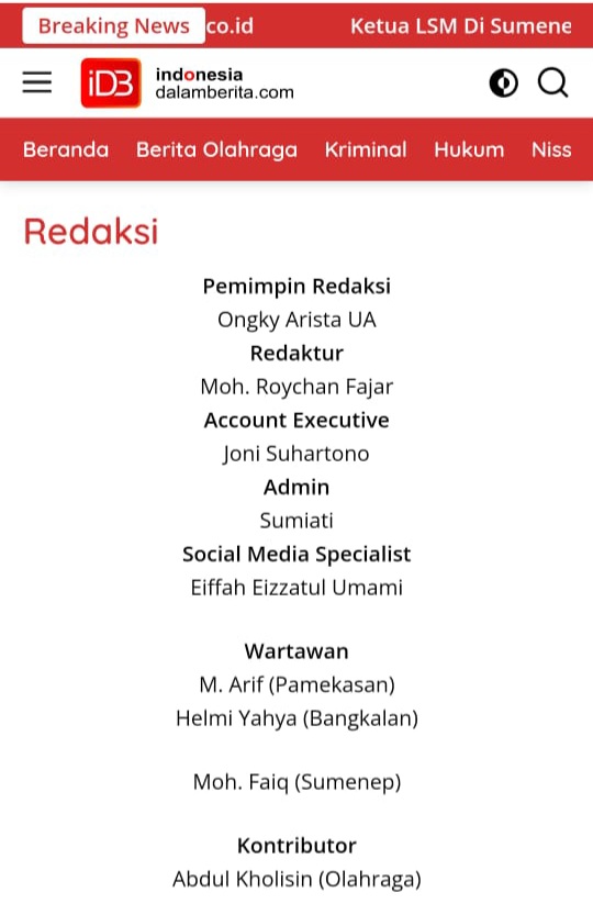 Redaksi Indonesiadalamberita.com