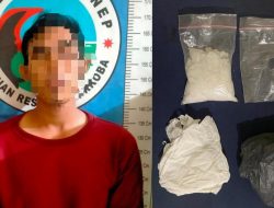 Pemuda Pengedar Narkoba di Sumenep Diringkus, Polisi Amankan 47,39 Gram Sabu