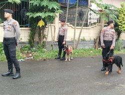 Polres Bangkalan Pakai Anjing Pelacak untuk Amankan Puncak Rekapitulasi Suara Pemilu 2024