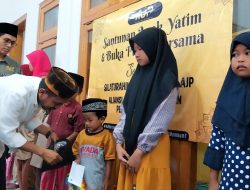 Berbagi Kebaikan Jelang Lebaran Idulfitri 1445 Hijriah, AJP Santuni 150 Anak Yatim