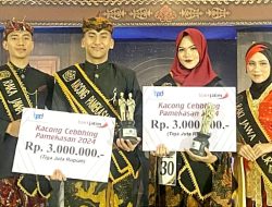 Rajendra dan Indin Jadi Kacong Cebbhing Pamekasan 2024, Disporapar Harap Bisa Promosikan Pariwisata 