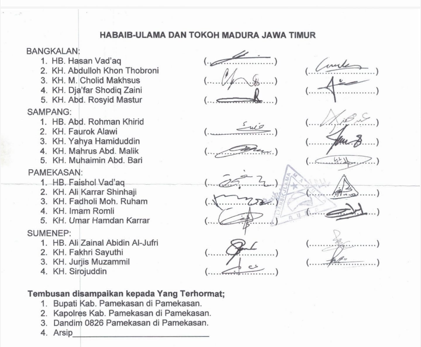 Surat auma kepada KPU 2024