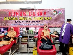 Peduli Sesama, Dharma Wanita Persatuan Sumenep Gelar Aksi Donor Darah 