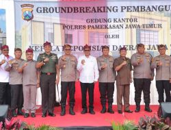 Pj Bupati Pamekasan Hadiri Peletakan Batu Pertama Pembangunan Gedung Mako Polres