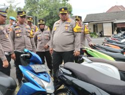 Polres Pamekasan Amankan 40 Unit Roda Dua Milik Joki dan Penonton Balap Liar