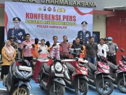 Polisi Bekuk 9 Tersangka 8 Kasus Pencurian Motor di Bangkalan, Pelaku Bawa Sajam saat Diamankan